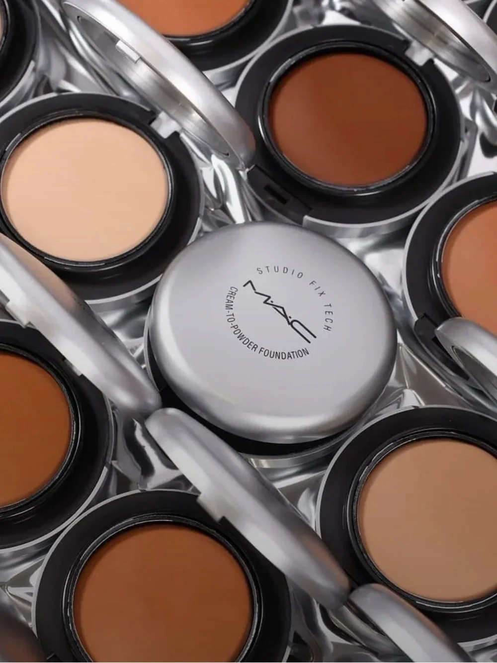 NW55 Mac Studio Fix Tech Cream To Powder Foundation Mahogany Neutral BNIB F Size